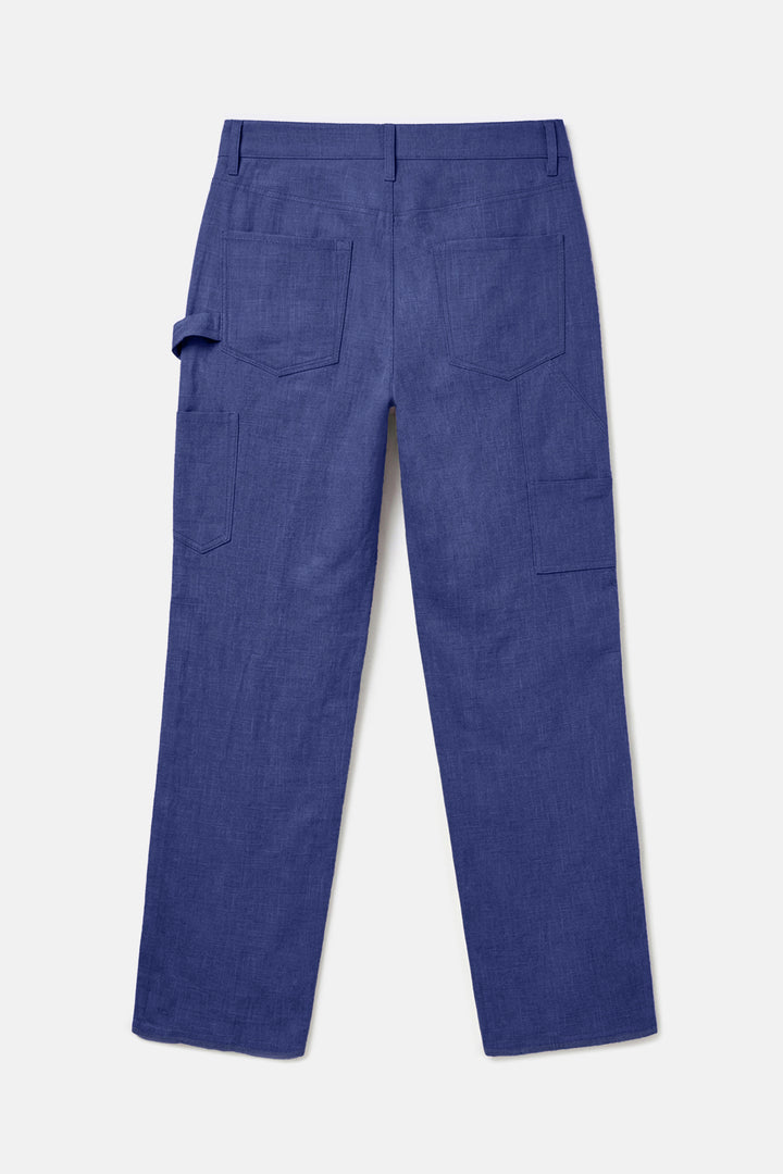 Carpenter Linen Pant Blue