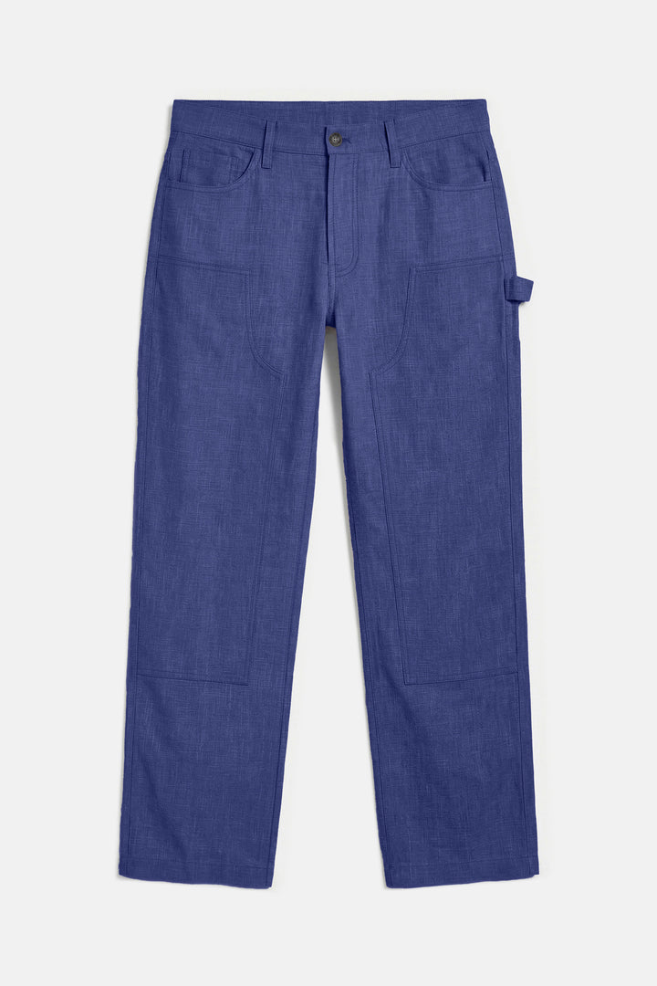 Carpenter Linen Pant Blue