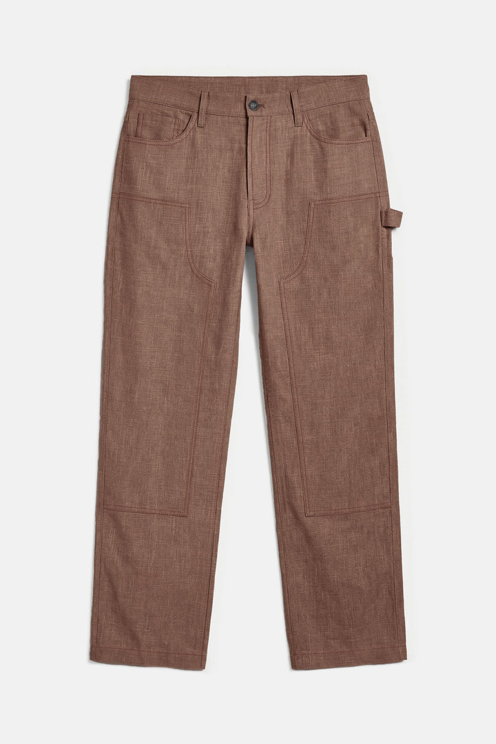 Carpenter Linen Pant Brown
