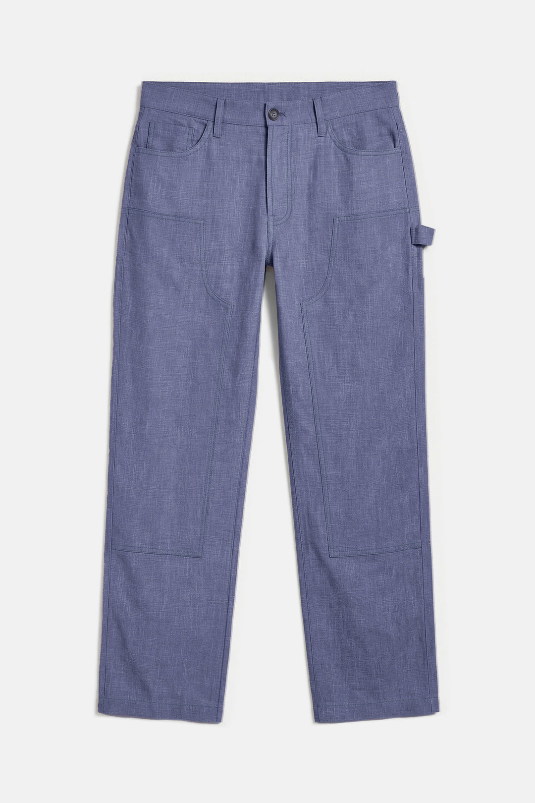 Carpenter Linen Pant Steel Blue