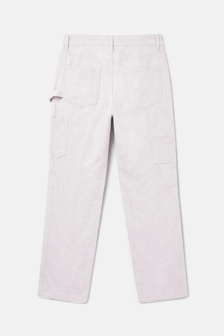 Carpenter Linen Pant White