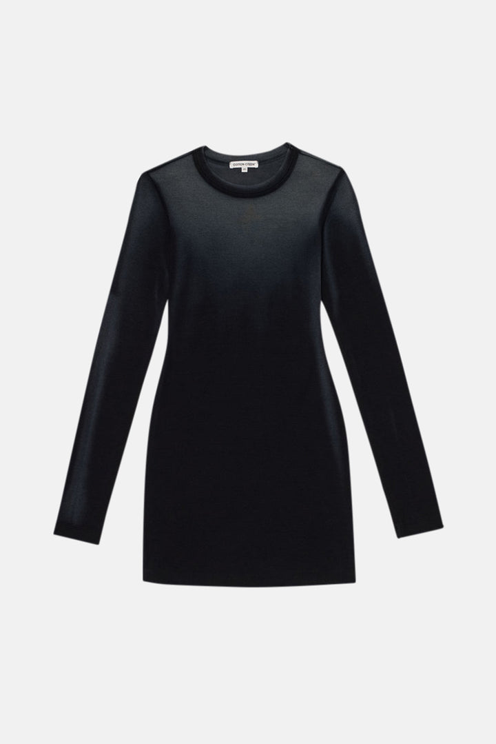 Verona Long Sleeve Mini Dress Black Cast