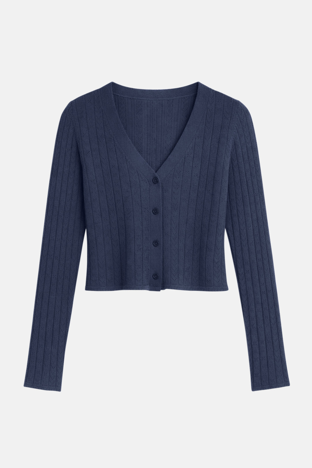 Claire Pointelle Cardigan Space Grey