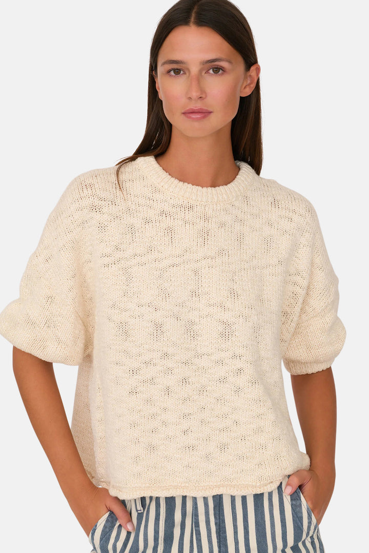 Cali 3/4 Sleeve Sweater Ivory