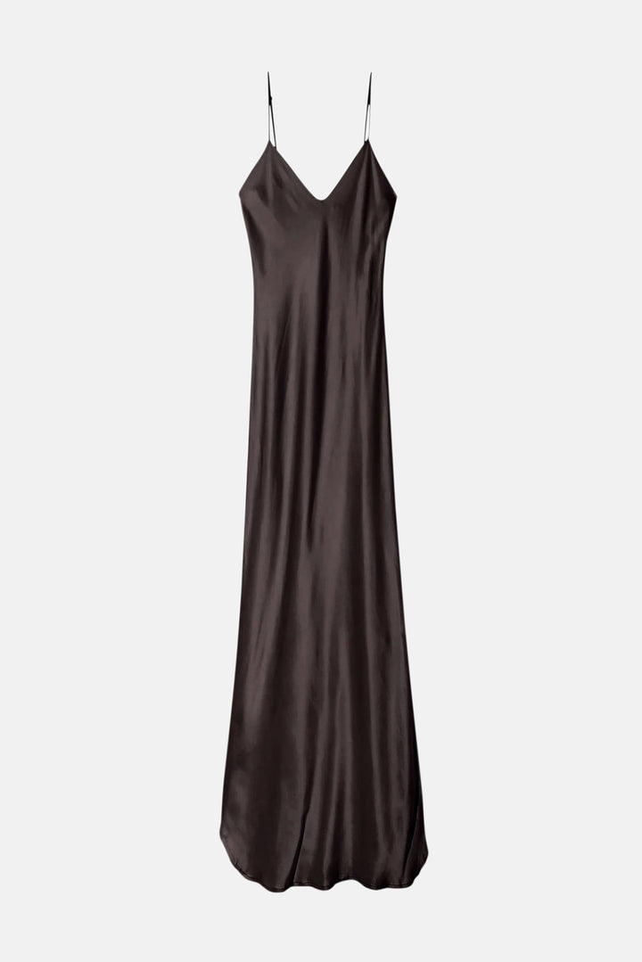 Cami Silk Gown Espresso Noir