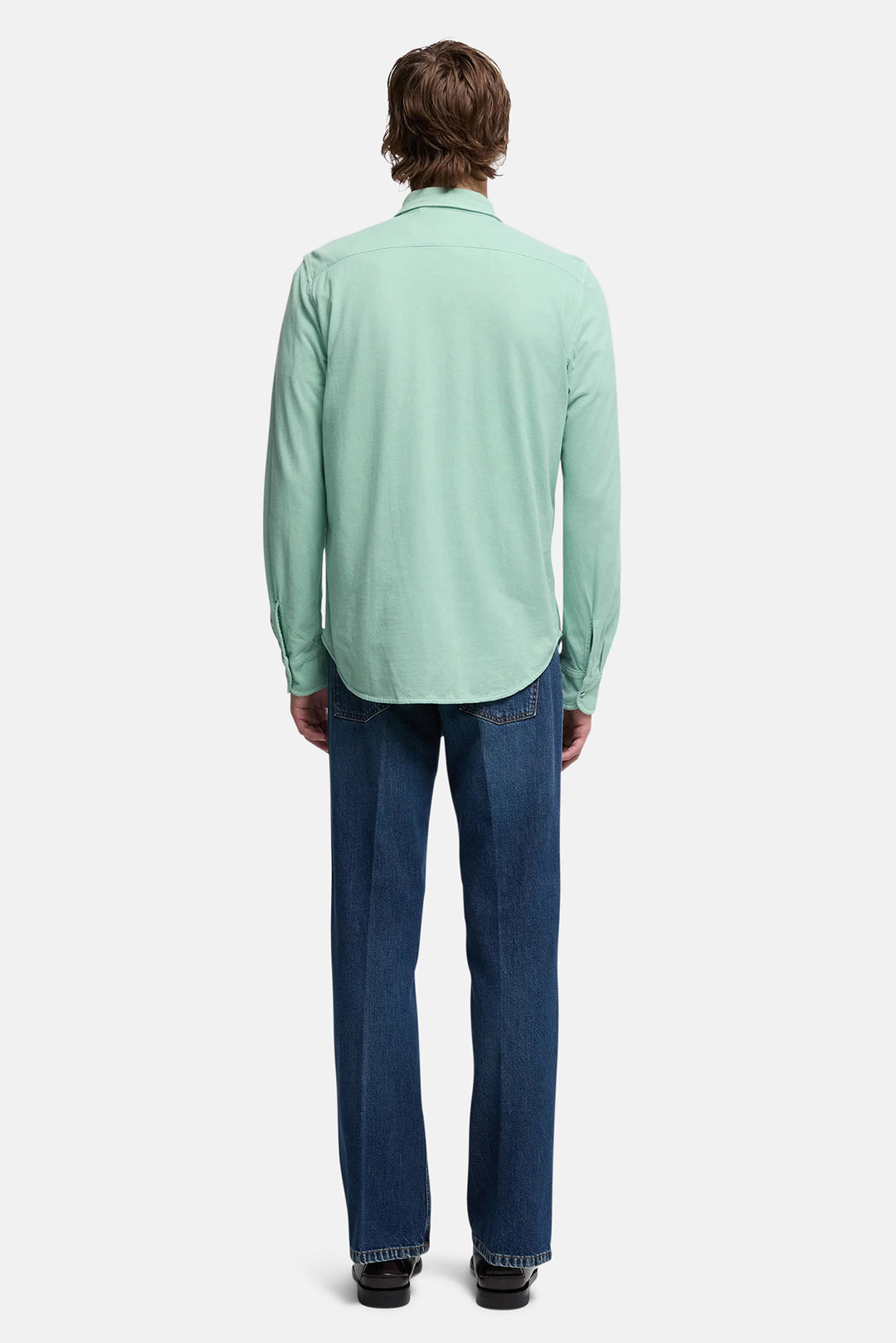 Camicia Jersey Button Up Shirt Mint