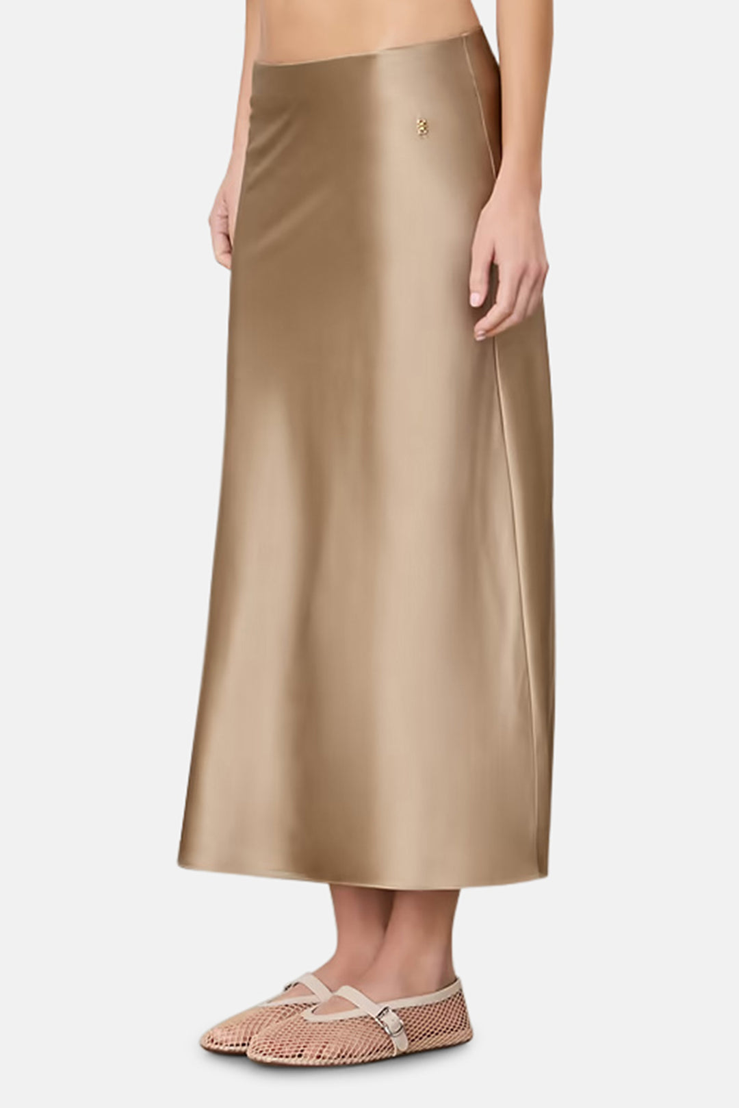 Camila Midi Skirt Taupe