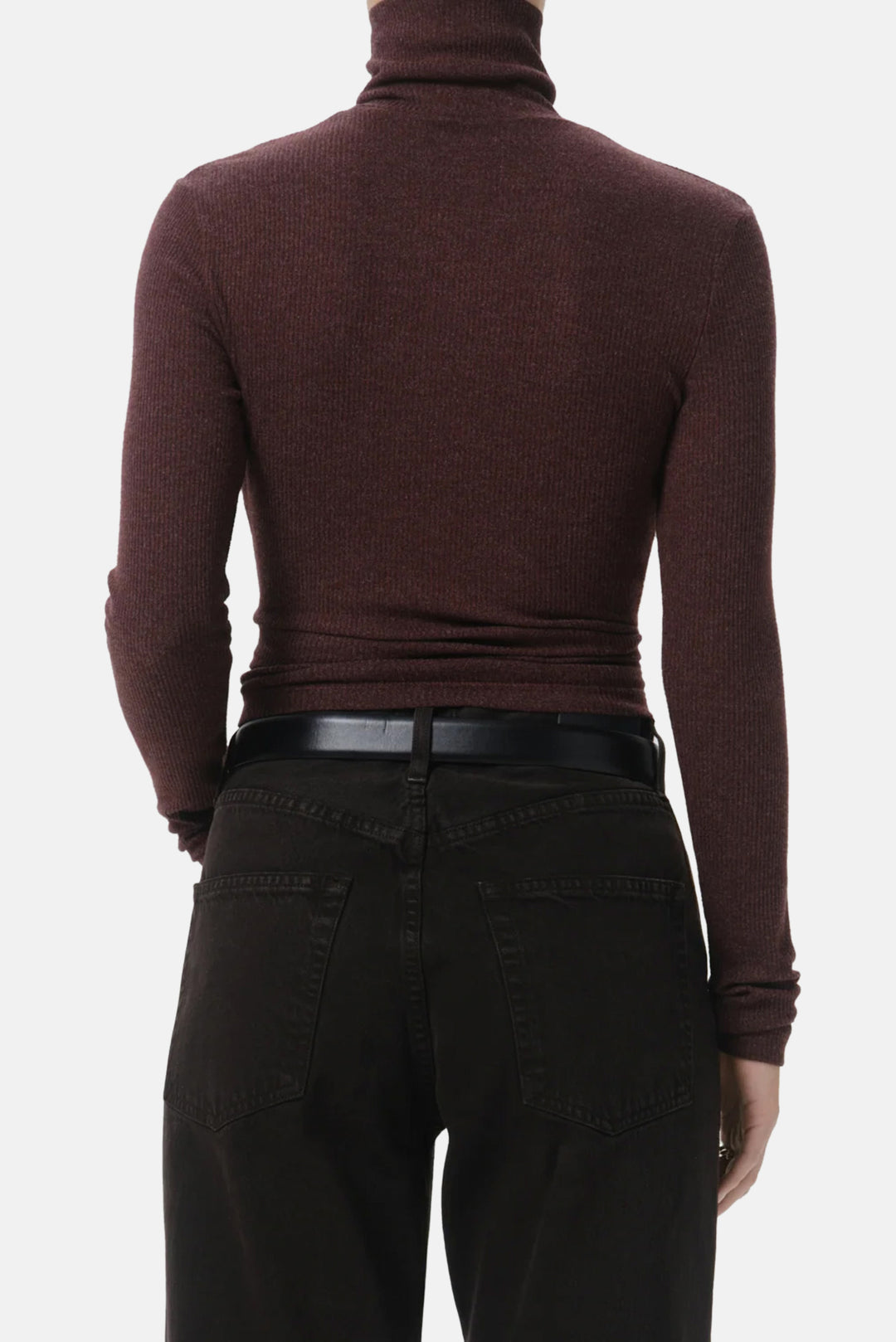 Caradene Turtleneck in Heather Mahogany