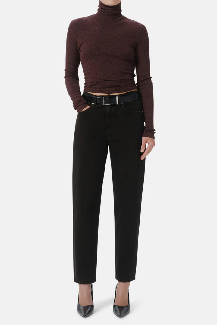 Caradene Turtleneck in Heather Mahogany