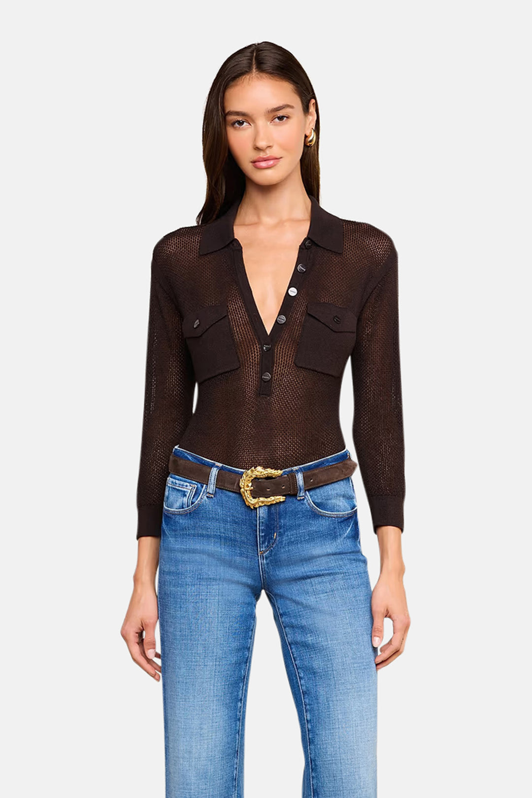 Carine Top Coffee Bean