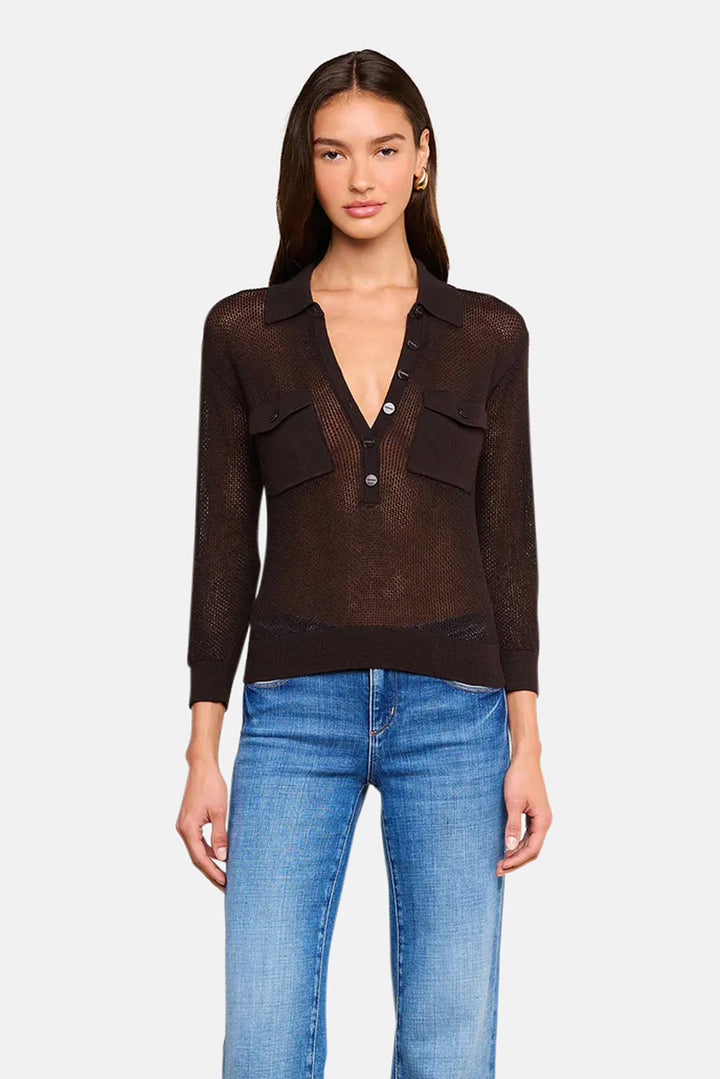 Carine Top Coffee Bean