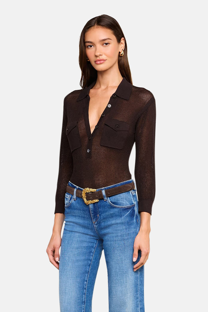 Carine Top Coffee Bean