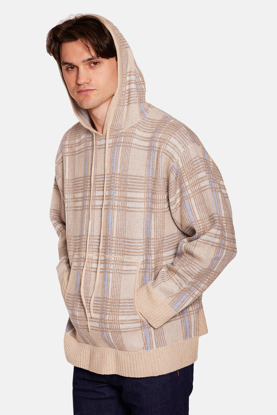 Cashmere Hood Multi Plaid