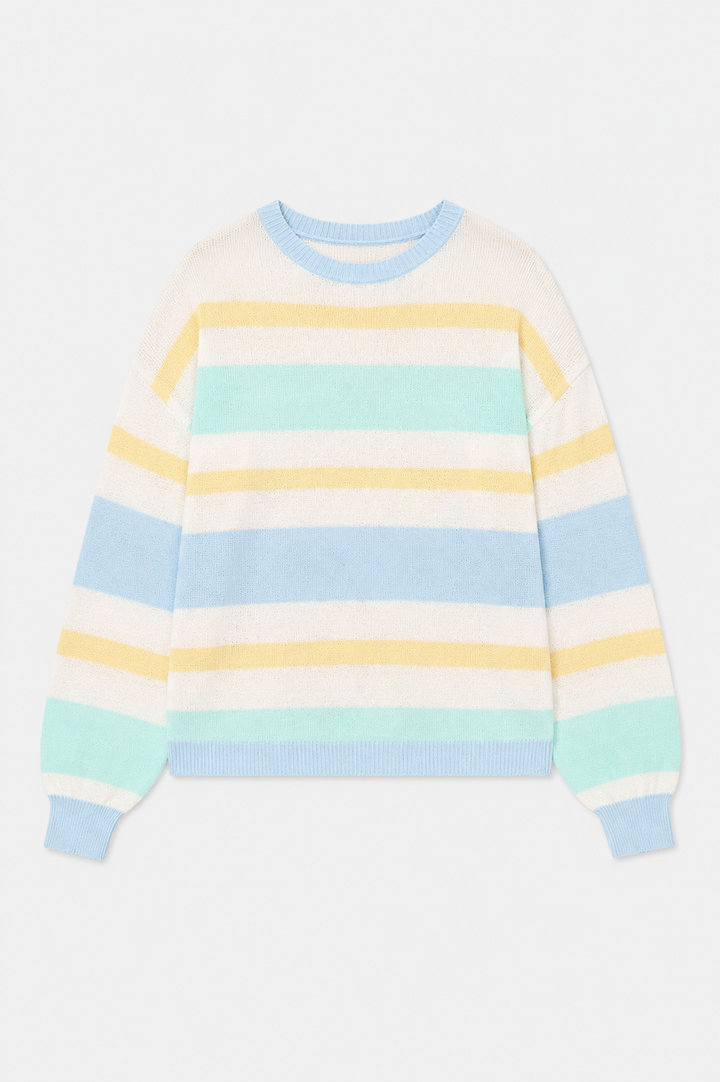 Cassian Sweater Pastel Stripe