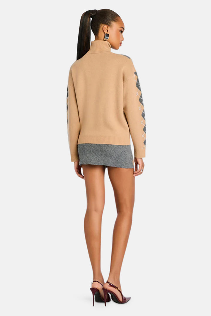 Cecilie Embellished Skirt Latte/Dusk