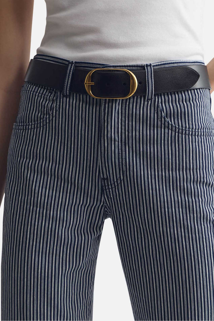 Celia Striped Jean Railroad Stripe Rinse