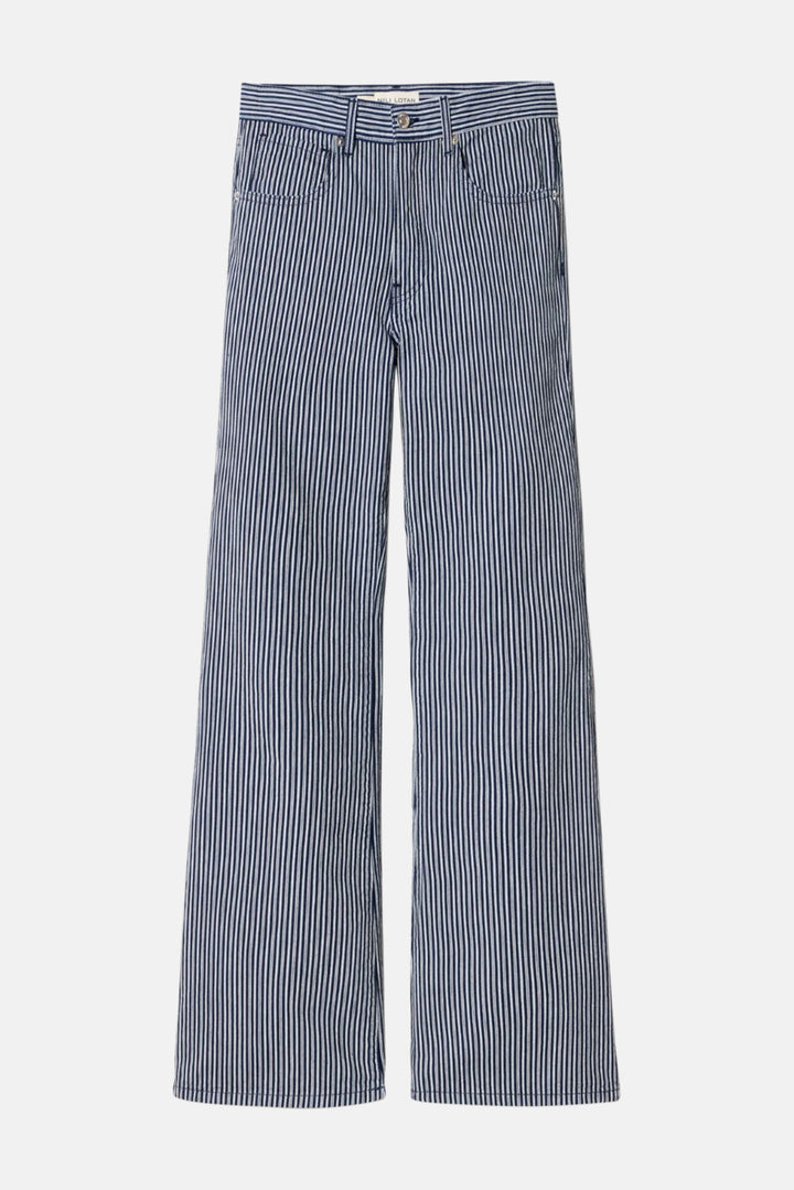 Celia Striped Jean Railroad Stripe Rinse