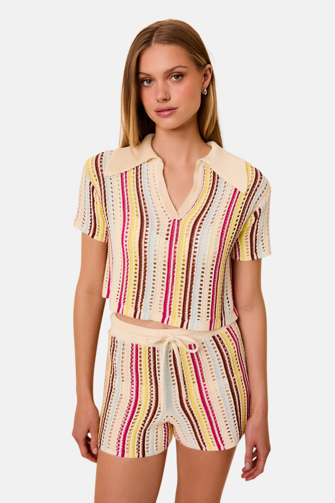 Charlie Short Ladder Knit Symi Stripe