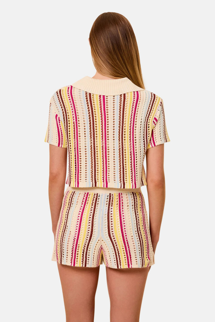 Charlie Short Ladder Knit Symi Stripe