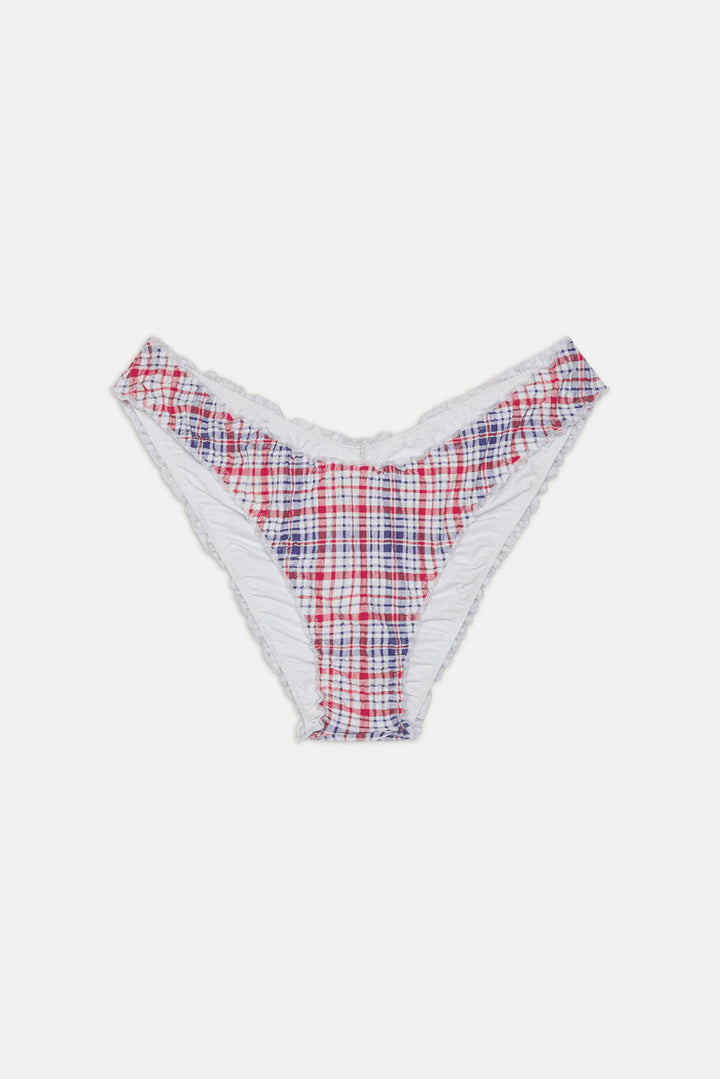 Charlotte Seersucker Bottom Americana Plaid