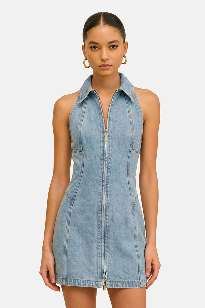 Charo Denim Dress Vintage Blue