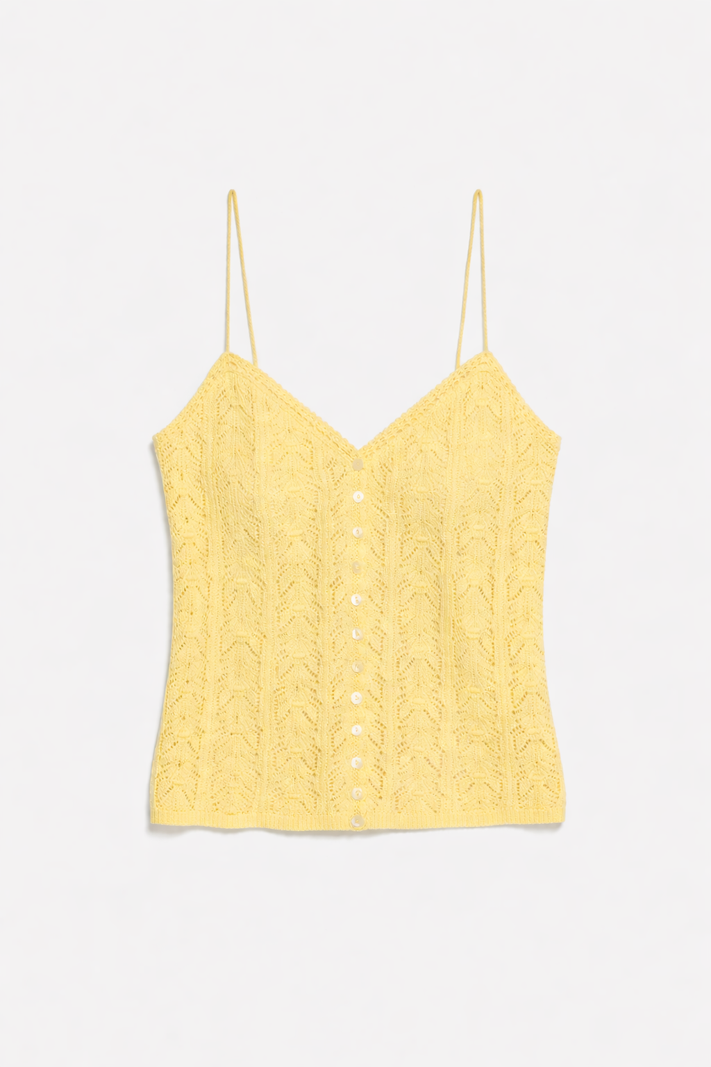 Aliza Crochet Cami Yellow