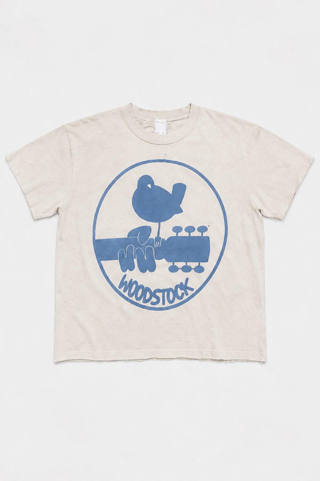 Woodstock Far Out Crop Vintage White