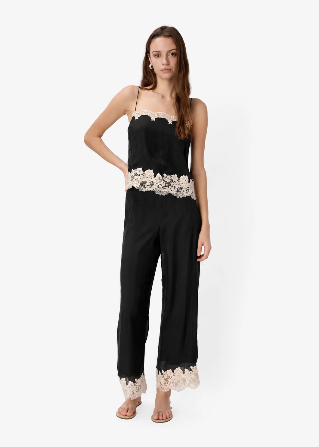 Gilda Silk Pant Black