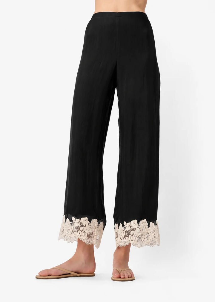 Gilda Silk Pant Black