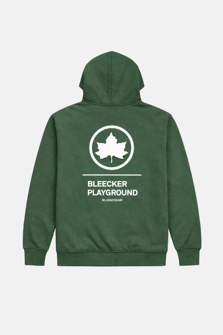 Bleecker Playground Zip Hoodie Washed Green