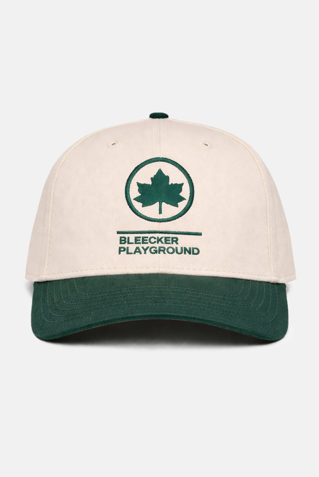 Bleecker Playground Snapback Beige/Green Brim