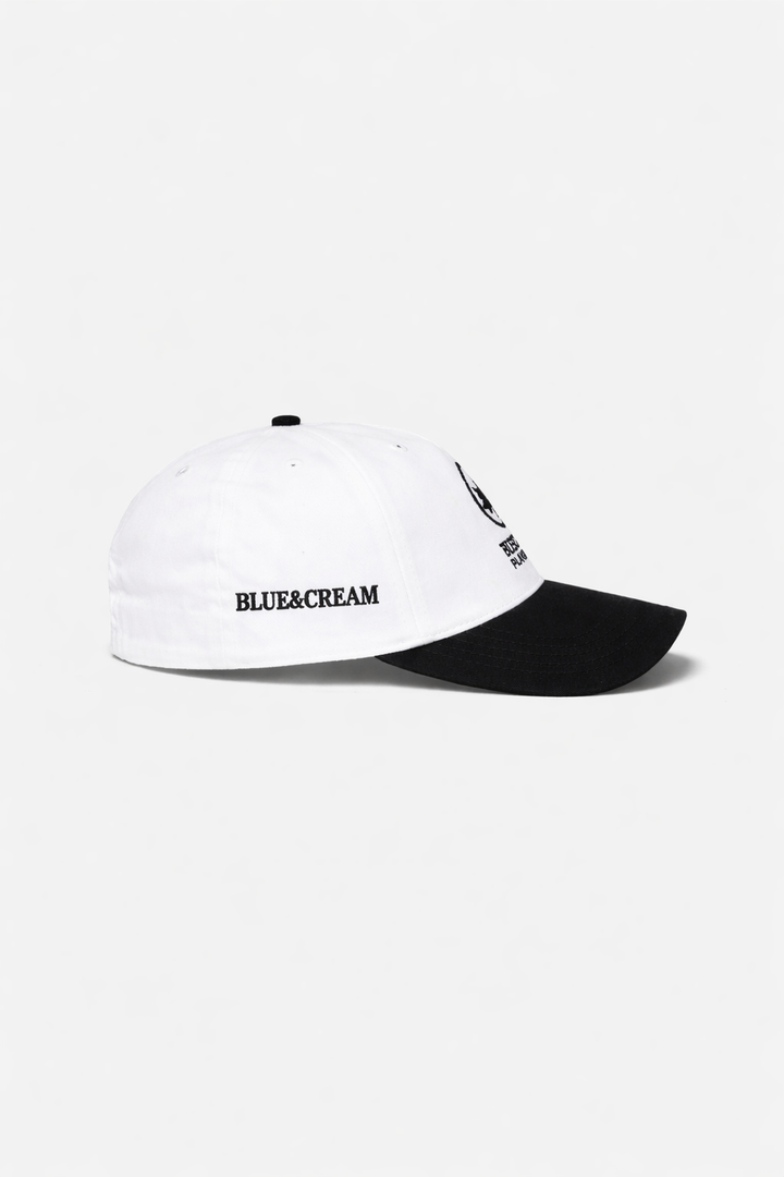 Bleecker Playground Snapback White W/ Black Font