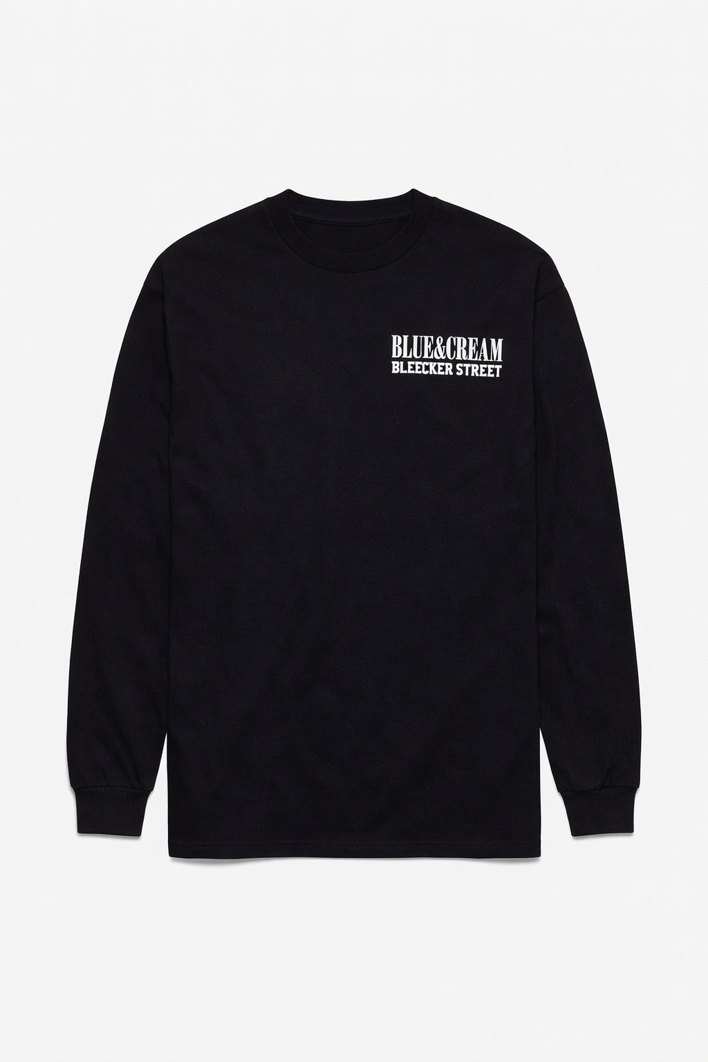 Bleecker Street Blue&Cream Long Sleeve Black