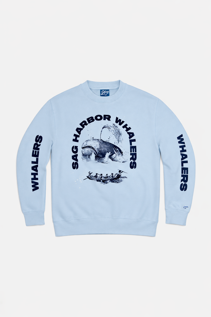 Sag Harbor Whalers Crewneck Pale Blue