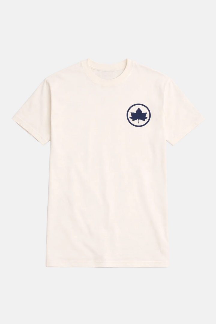 Bleecker Playground Tee Cream w/ Blue Leaf Insignia