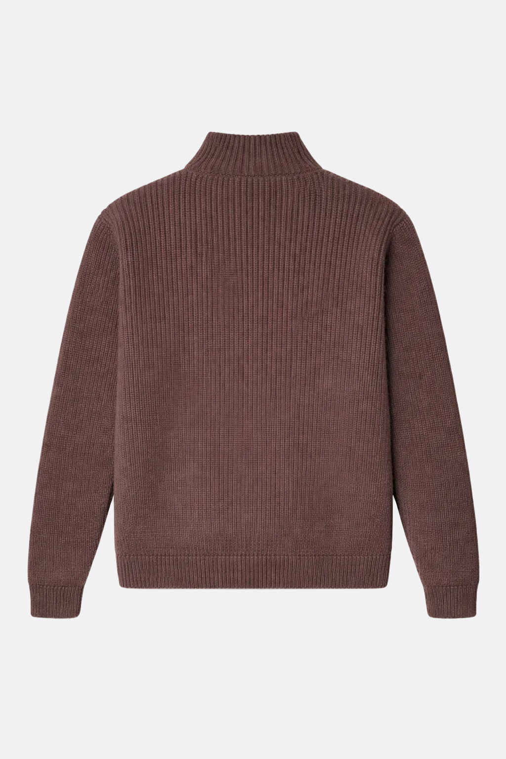 Cashmere Quilted Combo Zip Dark Brown