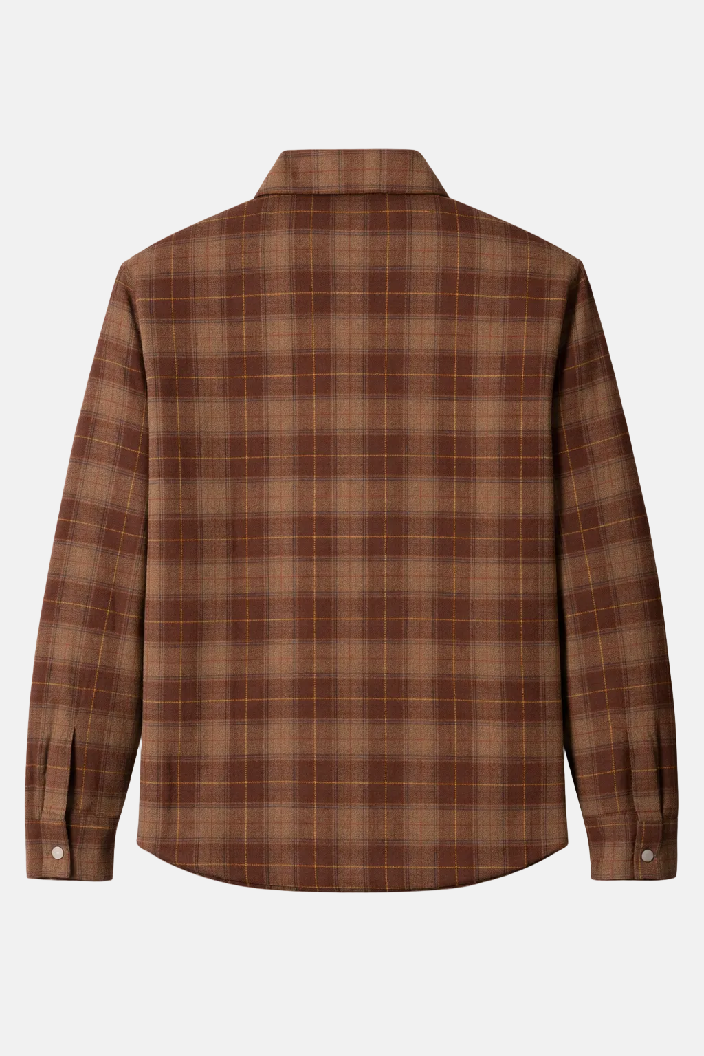 Benny Overshirt w/Quilted Lining Brown/Yellow Plaid