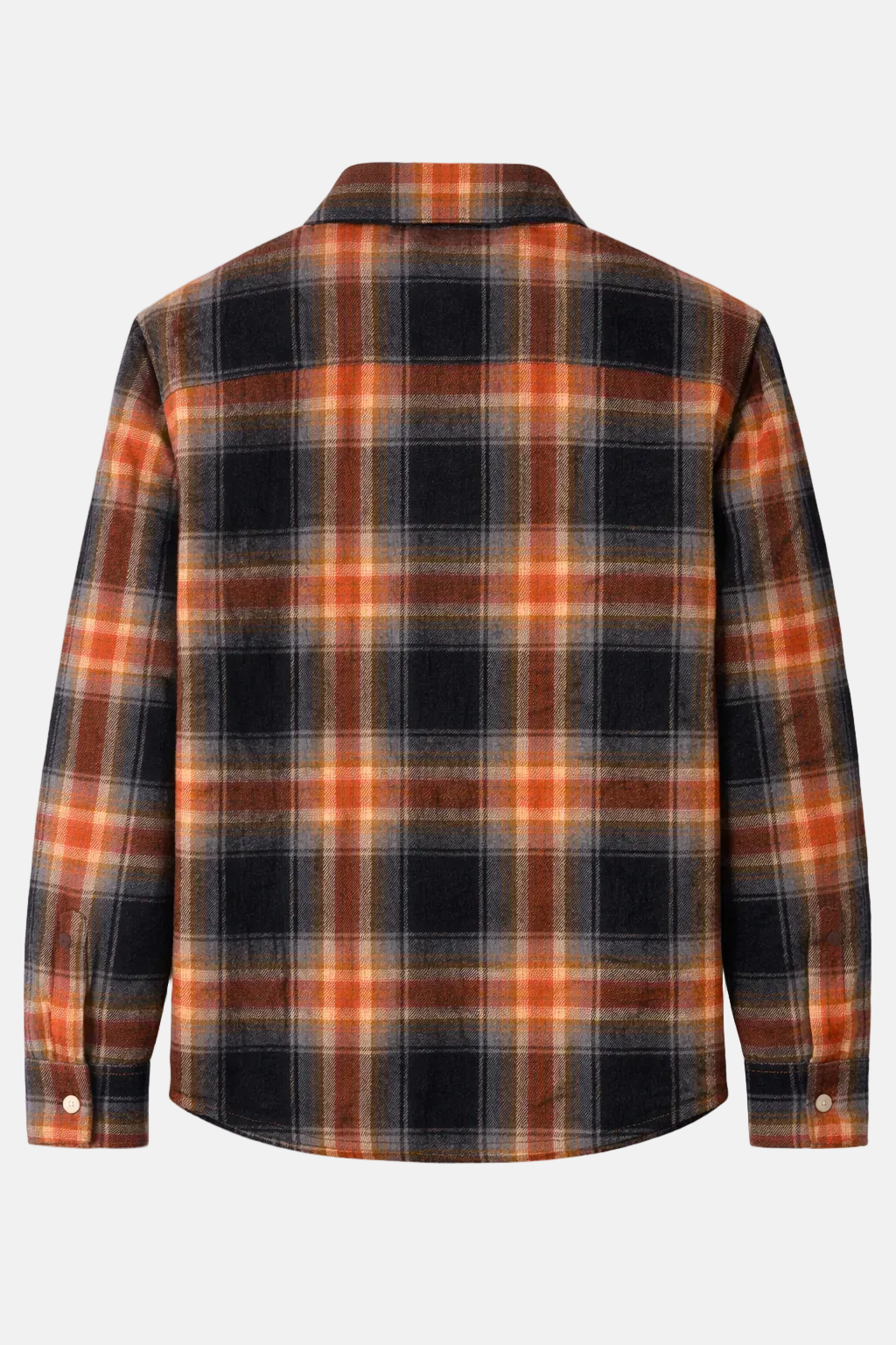 Benny Overshirt w/Quilted Lining Black/Brown Plaid