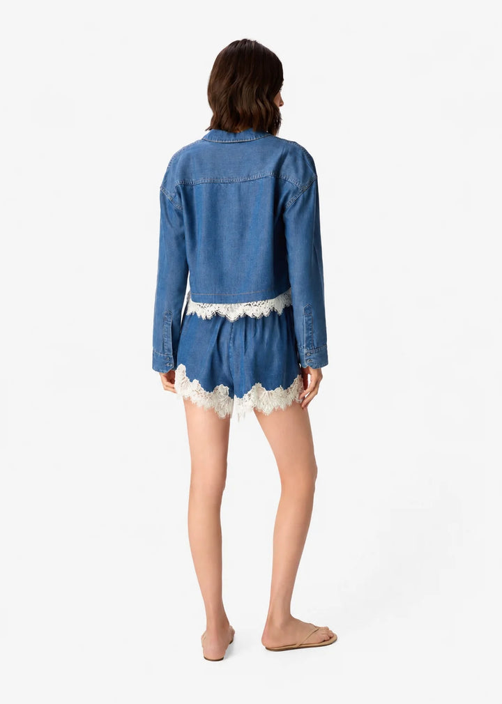 Alona Chambray Short Light Wash