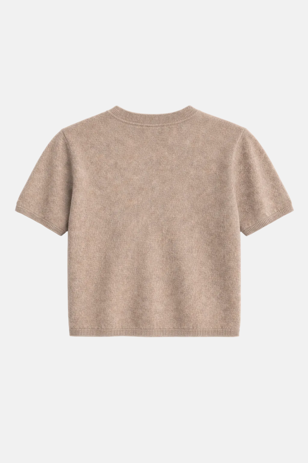 Bella Cashmere Short Sleeve Tee Sand