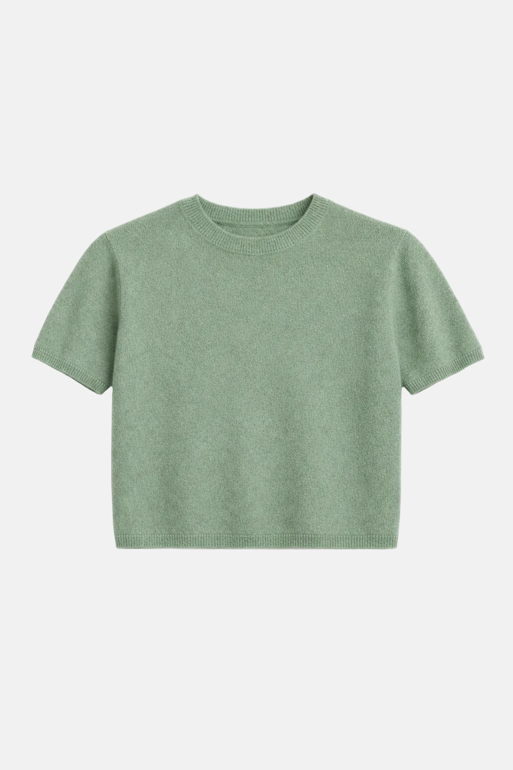 Bella Cashmere Short Sleeve Tee Sage