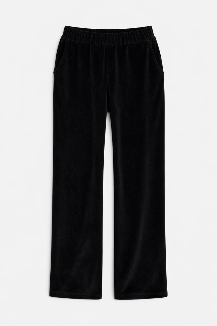 Mari Velour Pant Black