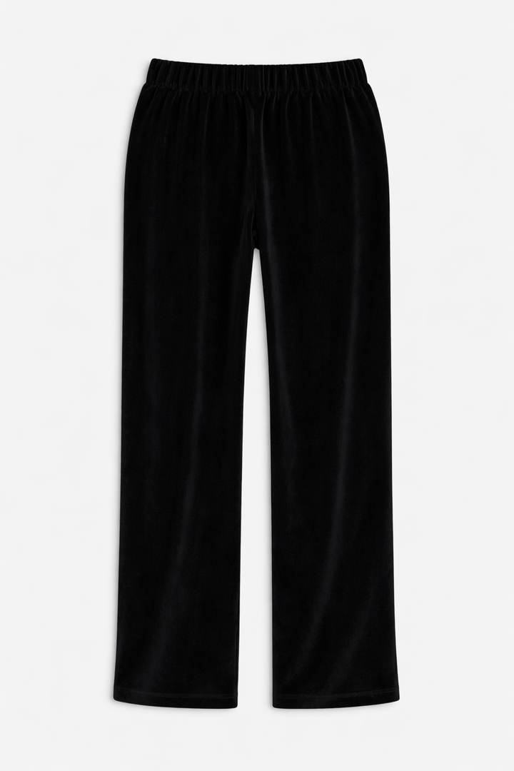 Mari Velour Pant Black