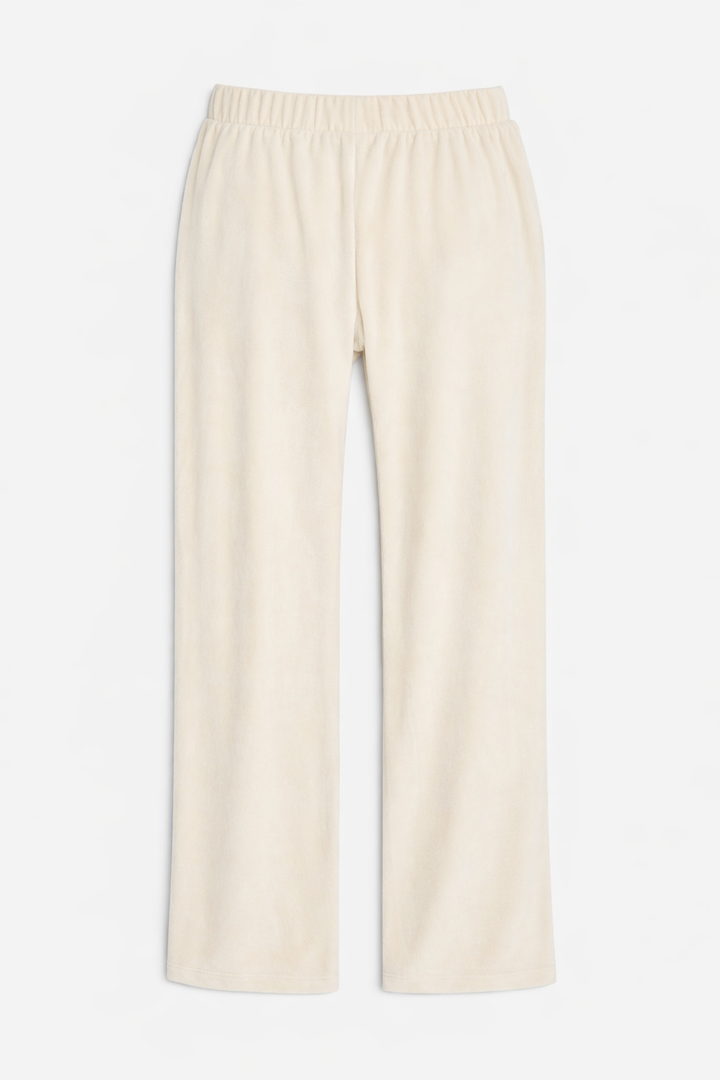 Mari Velour Pant Ivory