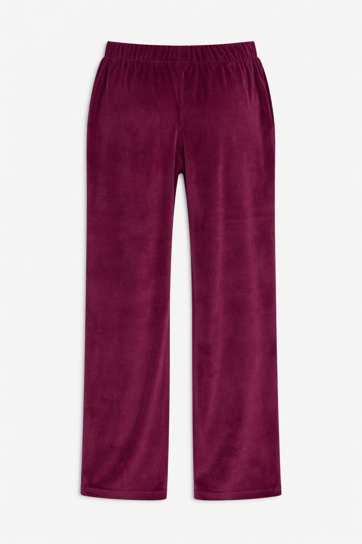Mari Velour Pant Plum