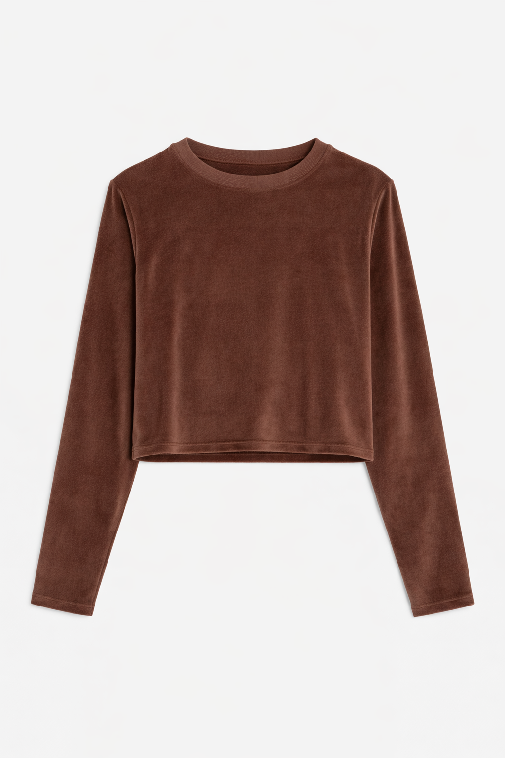 Jayne Velour Crewneck Brown