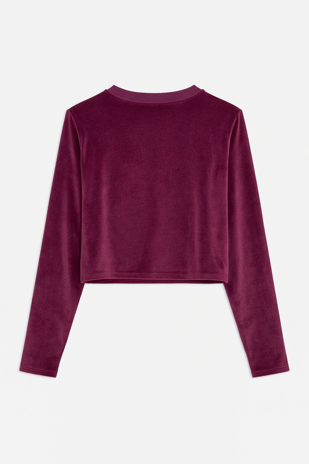 Jayne Velour Crewneck Plum