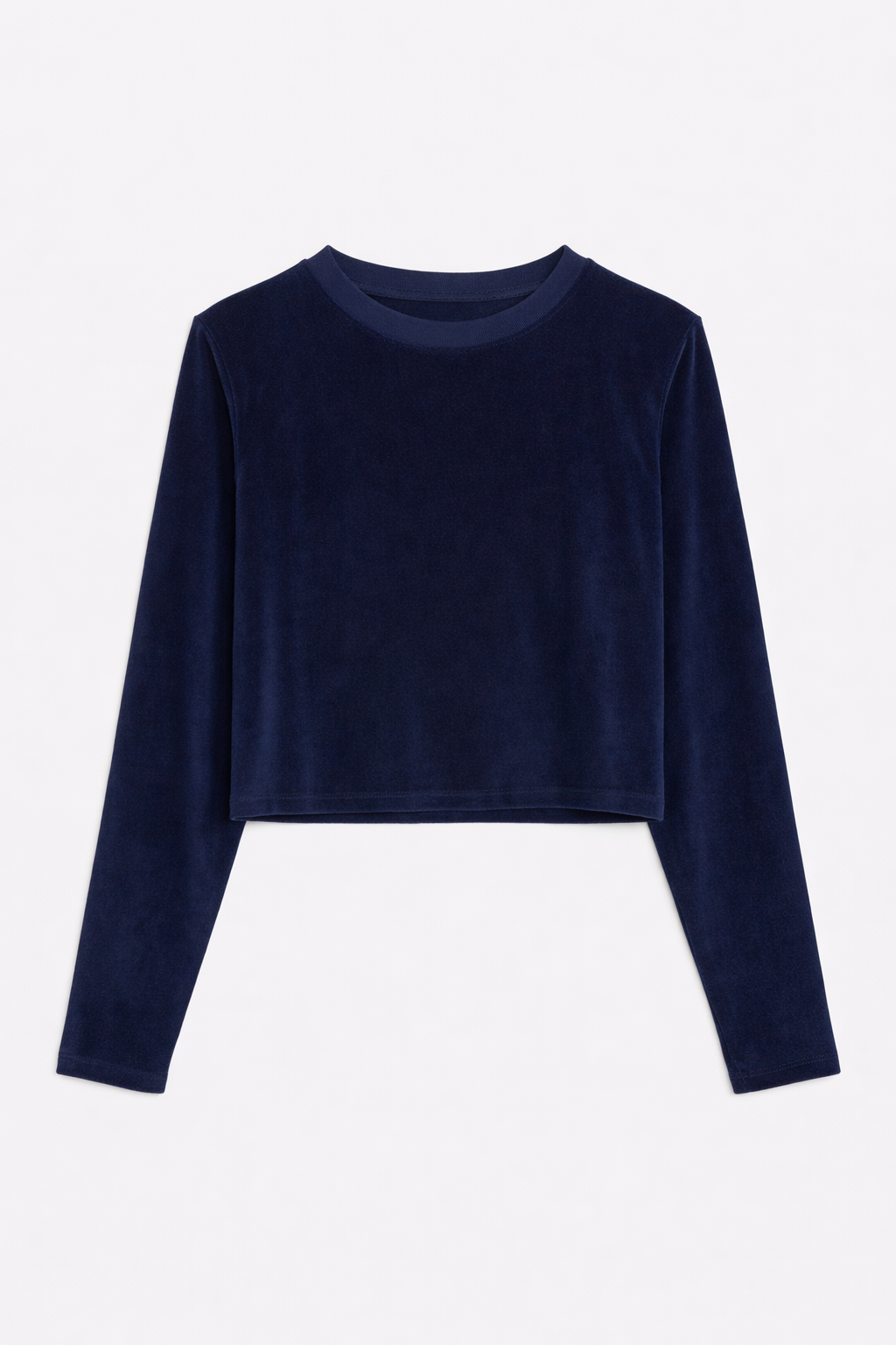 Jayne Velour Crewneck Navy