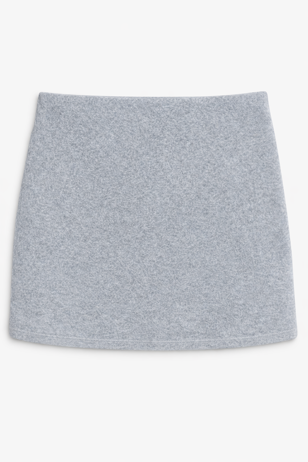Cady Velour Mini Skirt Heather Grey