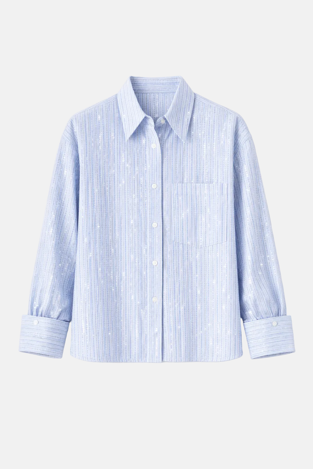 J.D. Shirt in Sequin Blue/Midnight